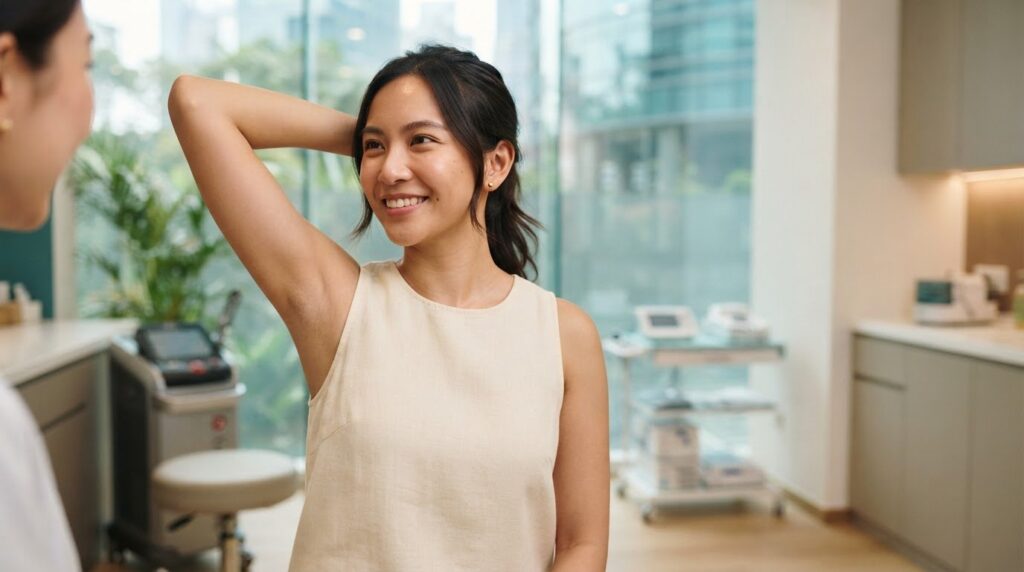 How to Treat Dark Underarms in Singapore with Laser and Peels